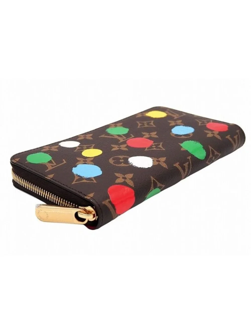 Louis Vuitton Yk Zippy Wallet Painted Dot Monogram Canvas Polka Yayoi Kusama